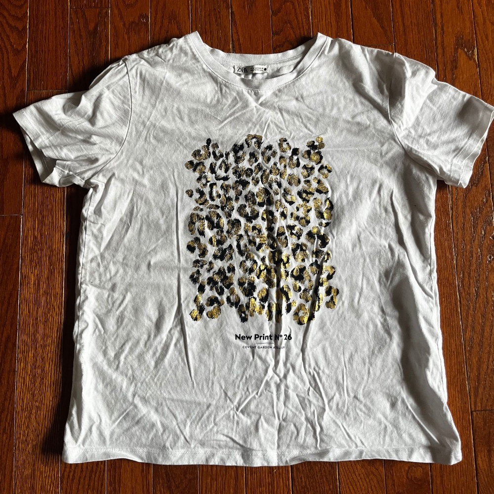 Zara leopard top size s